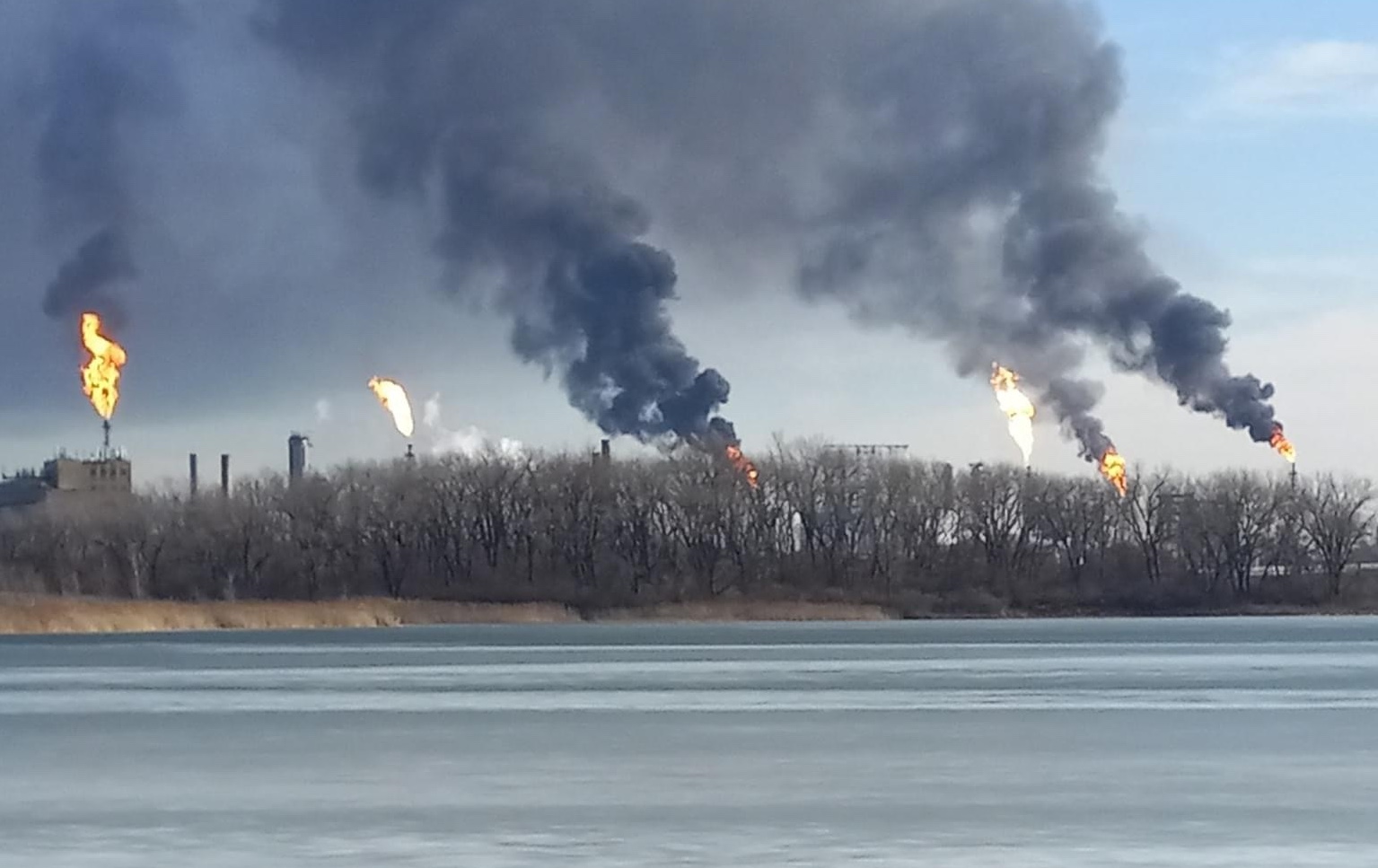 The BP petroleum refinery in Whiting, Indiana